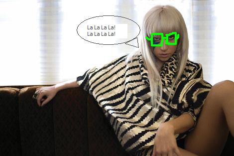 Lady Gaga Glasses. Lady GaGa has lost her Versace
